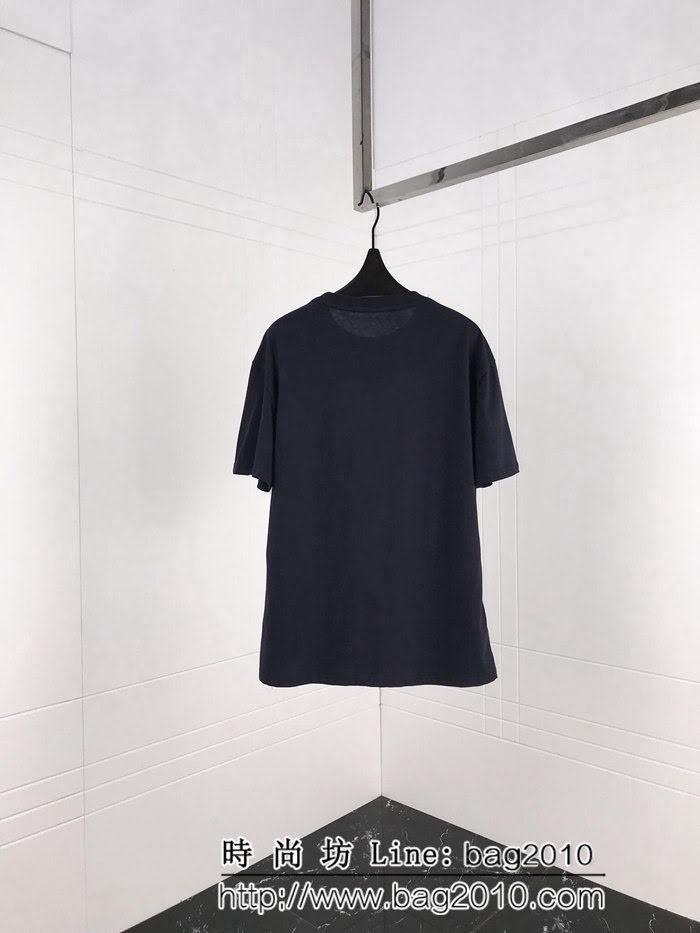 BALENCIAGA巴黎世家 19ss 麥穗雙B短袖 定制面料 七色可選百搭款 男女同款 ydi2464